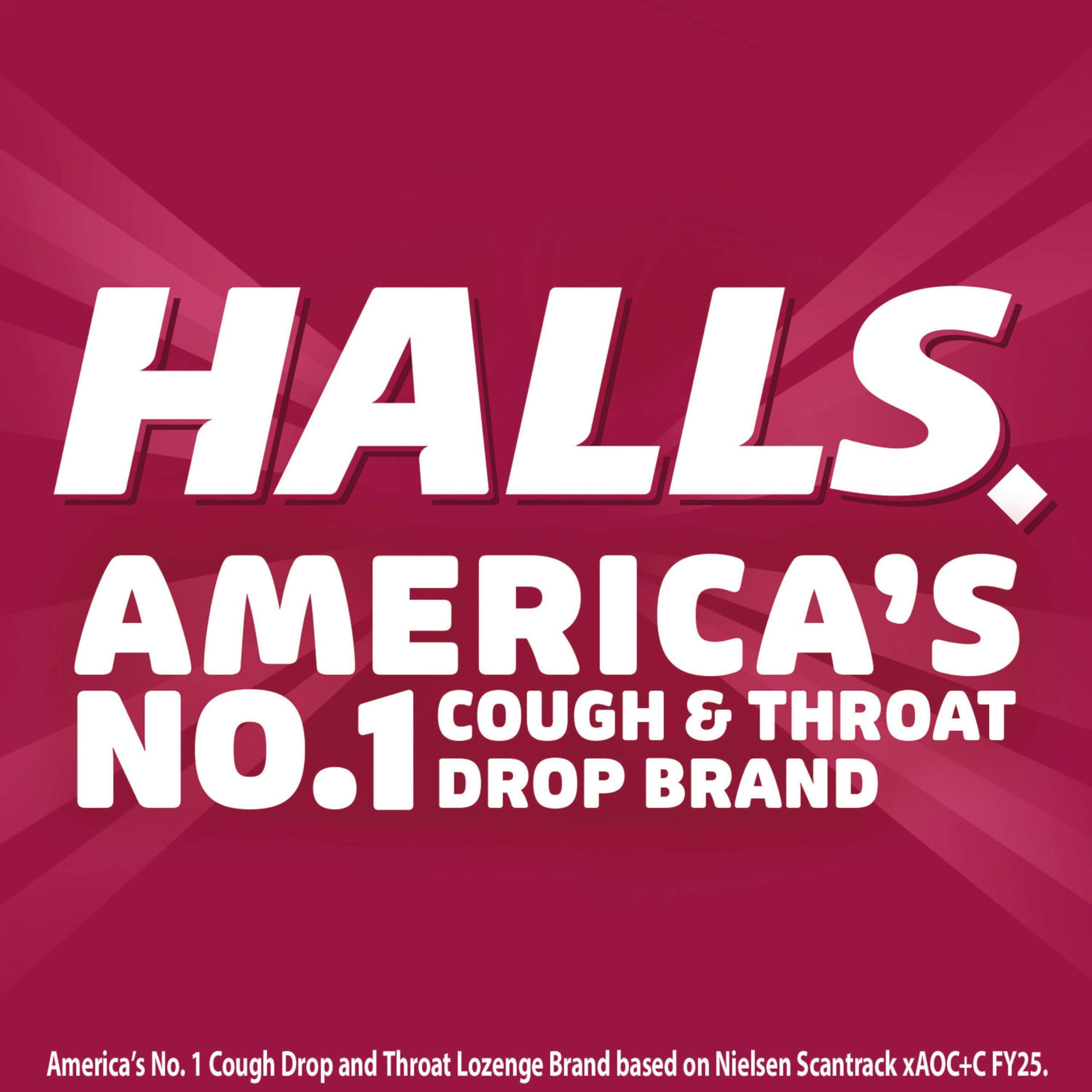HALLS bulk box stacked ready for storage illustrating long-lasting household supply