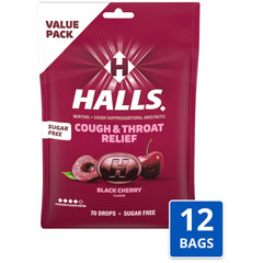 HALLS individually wrapped drop in hand demonstrating portability and hygiene