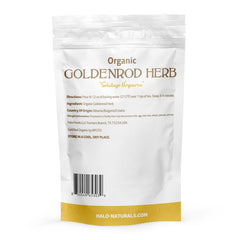 Halo Naturals close-up of cut and sifted goldenrod texture for consistent blending benefit