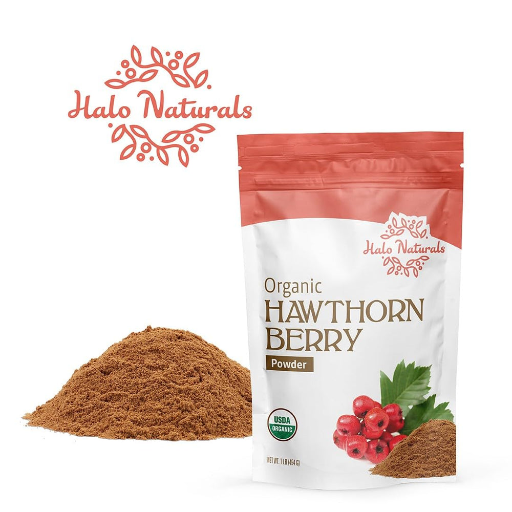 Halo Naturals pouch back label close-up showing USDA Organic and sourcing details