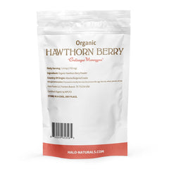 Halo Naturals hawthorn powder steeping in cup demonstrating easy tea preparation and flavor
