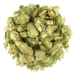 Halo Naturals close-up of whole hops flowers highlighting aroma preservation benefit