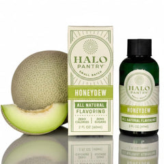 HALO PANTRY front packaging showing clean honeydew extract, highlights clarity and quality