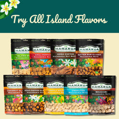 Hamakua macadamias in bowl ready to snack, illustrating convenience and gourmet taste