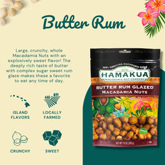 Hamakua close-up glaze on nuts highlighting crisp coating and rich sweet flavor benefit