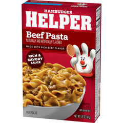 Hamburger Helper close-up of sauce and pasta texture showcasing rich flavor