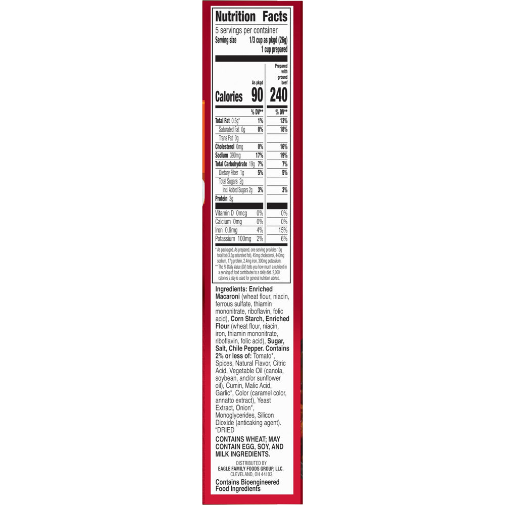 Hamburger Helper boxes on a kitchen pantry shelf for convenient meal planning