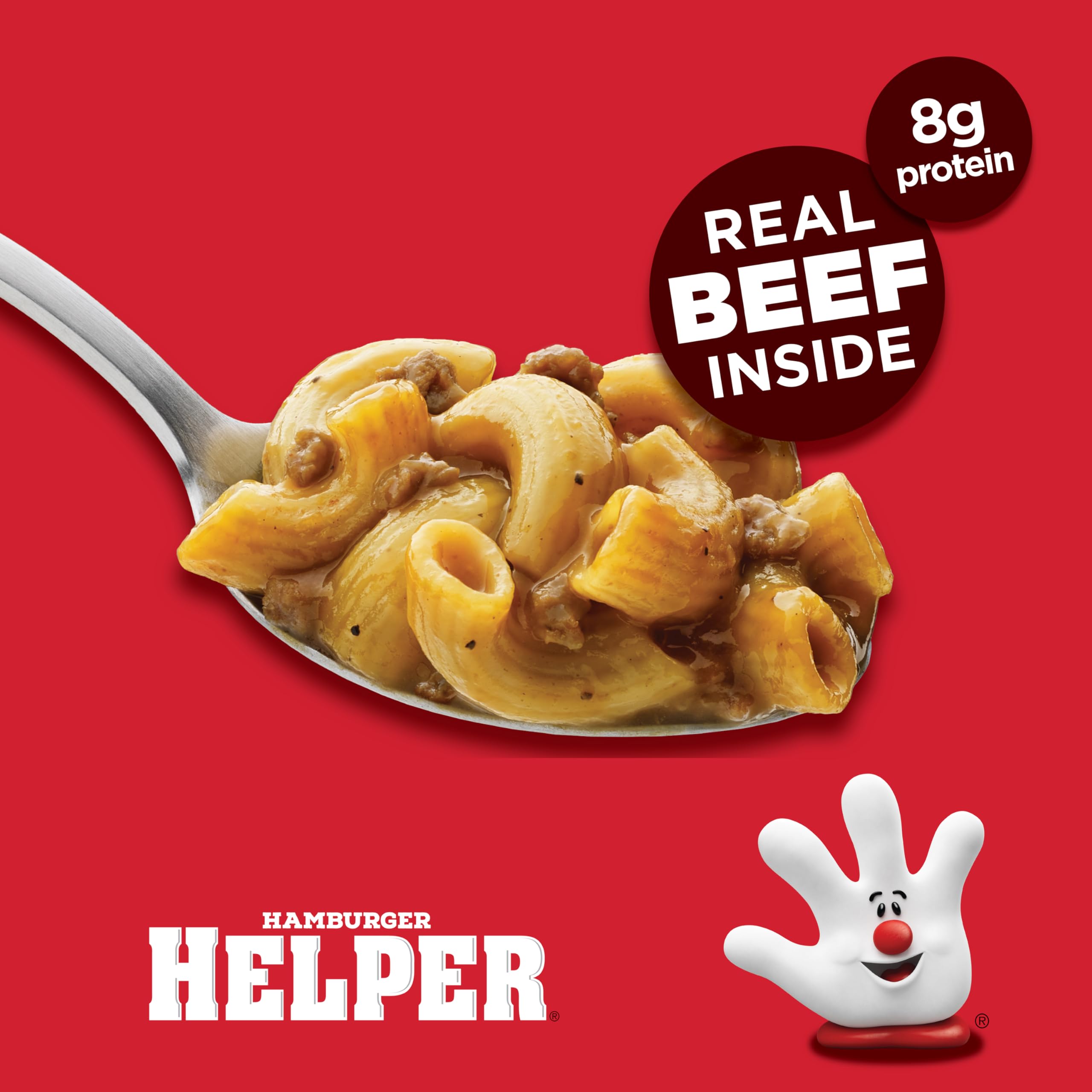 Hamburger Helper prepared pasta served in a bowl for quick meal