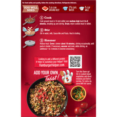 Hamburger Helper seasoning close-up highlighting real herbs and spices