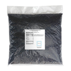 Hampton Distribution close-up of glossy black lentils highlighting firm texture