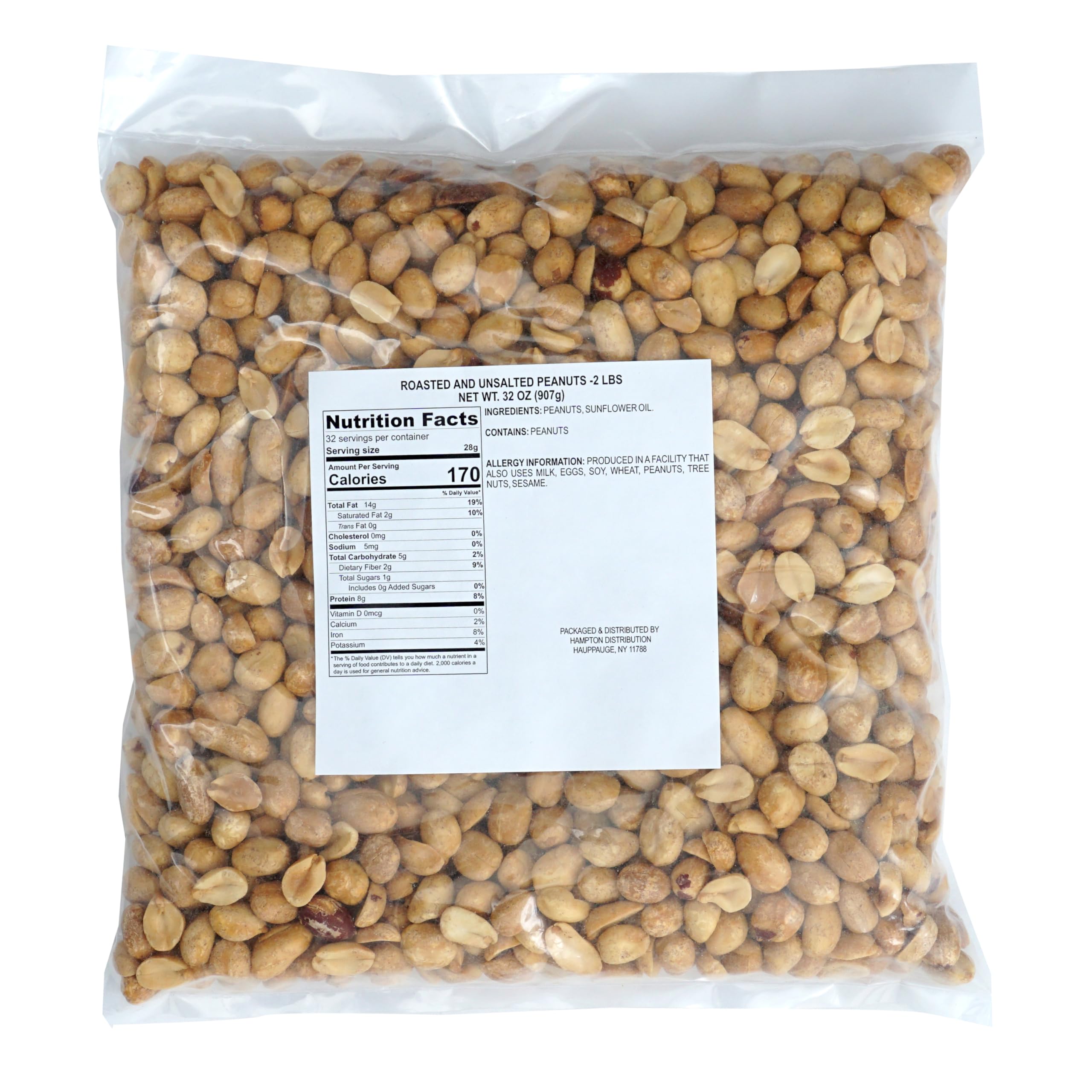 Hampton Distribution close-up texture of roasted peanuts highlighting crunchy roast quality