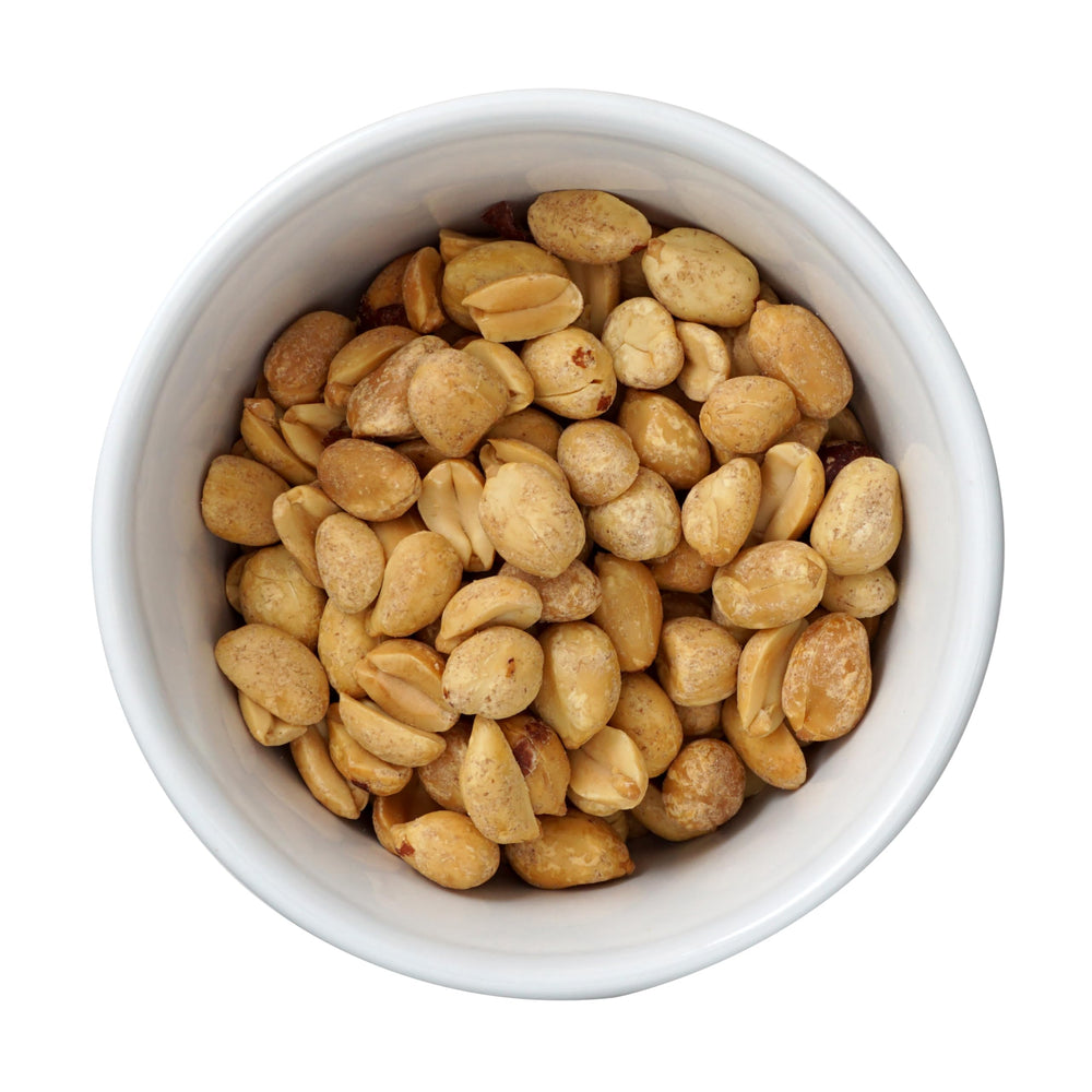 Hampton Distribution peanuts sprinkled on salad adding crisp texture and flavor