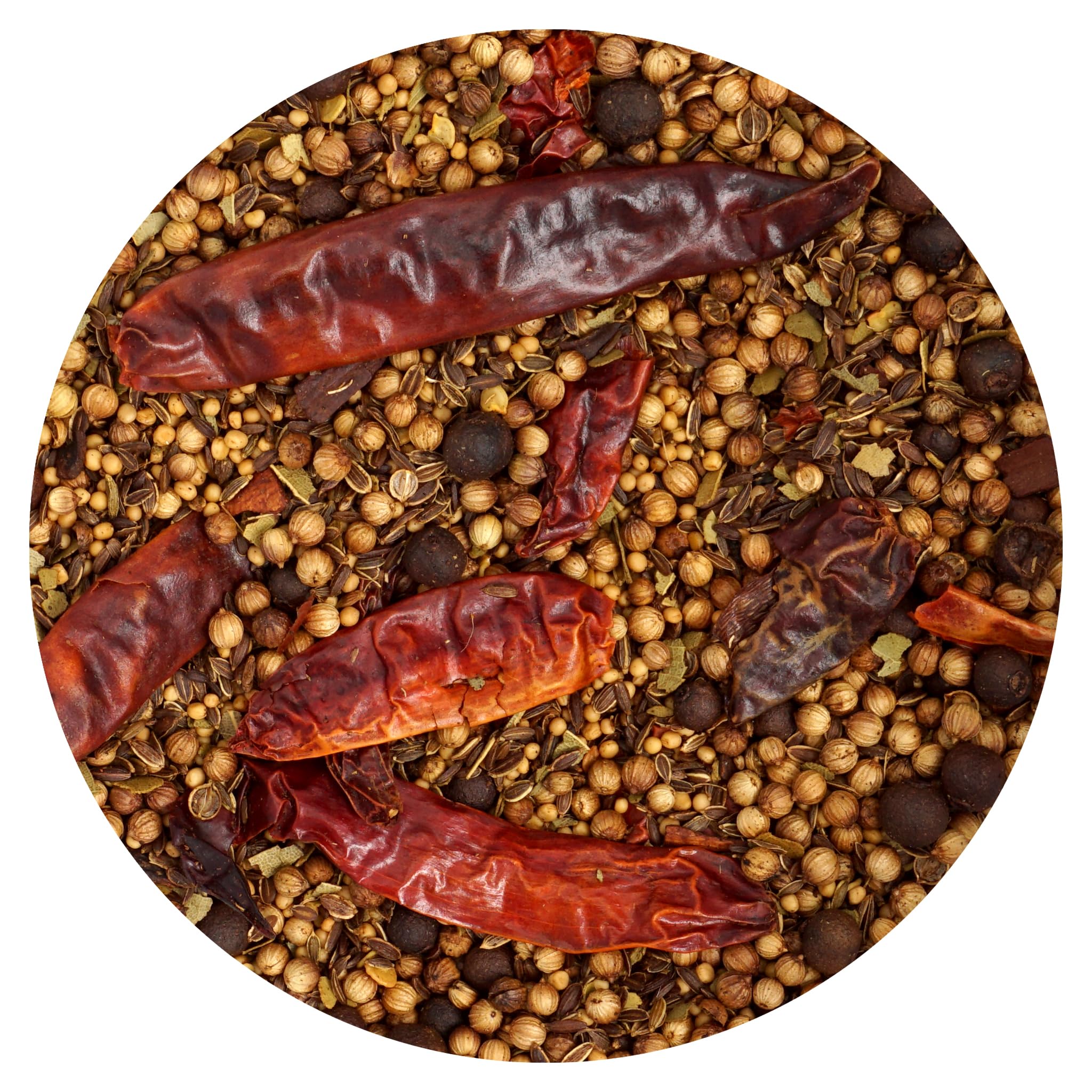 Hampton Distribution front packaging of 1 lb pickling spice showing label and volume benefit