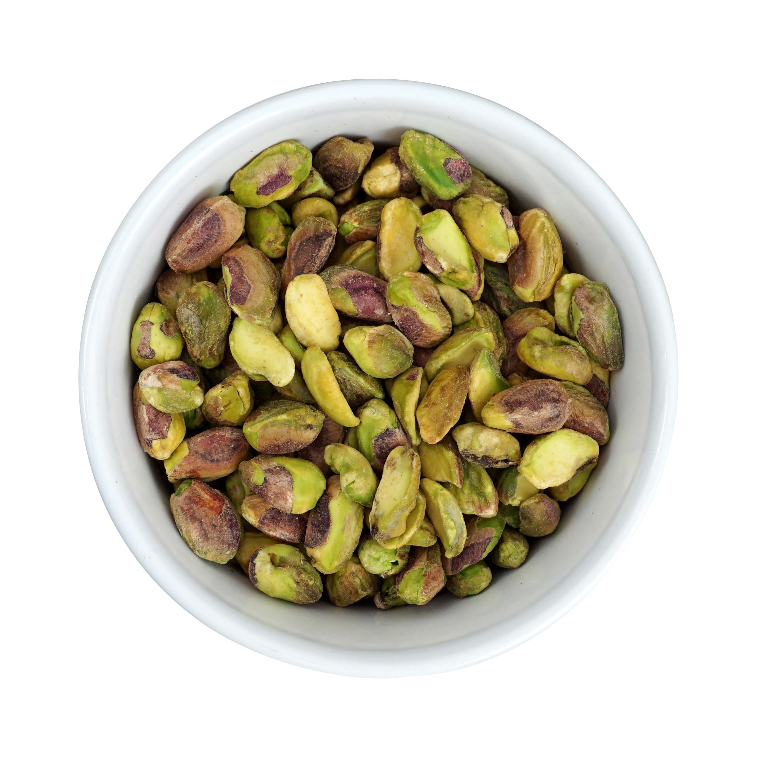 Hampton Distribution pistachios beside measuring cup showing 2 pound scale and portioning benefit