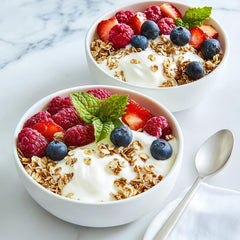 Hampton Distribution measuring cup with oats demonstrating bulk quantity and portioning ease