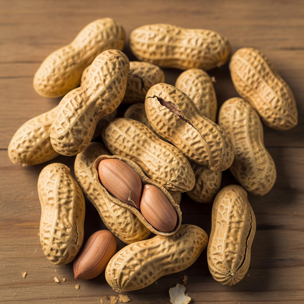 Hampton Distribution peanuts on snack table with drinks, ideal for gatherings and entertaining