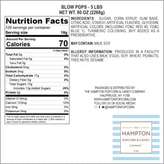 Party scene with guests taking The Hampton Popcorn Company Blow Pops for quick festive treats