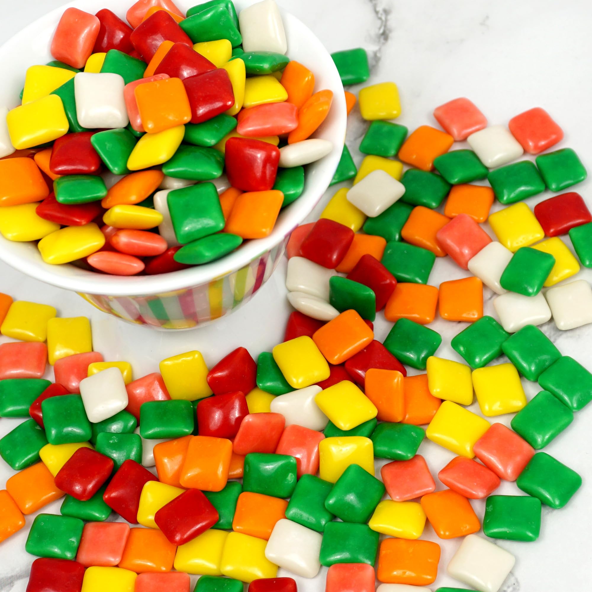 Individual Chiclets wrapper detail from The Hampton Popcorn Company showing easy dispensing