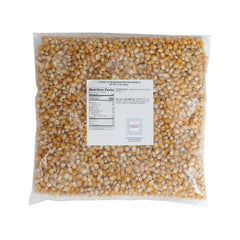 close-up of mushroom popcorn kernels by The Hampton Popcorn Company demonstrating texture and large pop potential