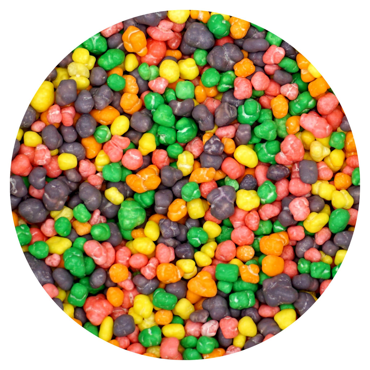 The Hampton Popcorn Company front-facing 2 lb bag showing colorful candy — great for displays