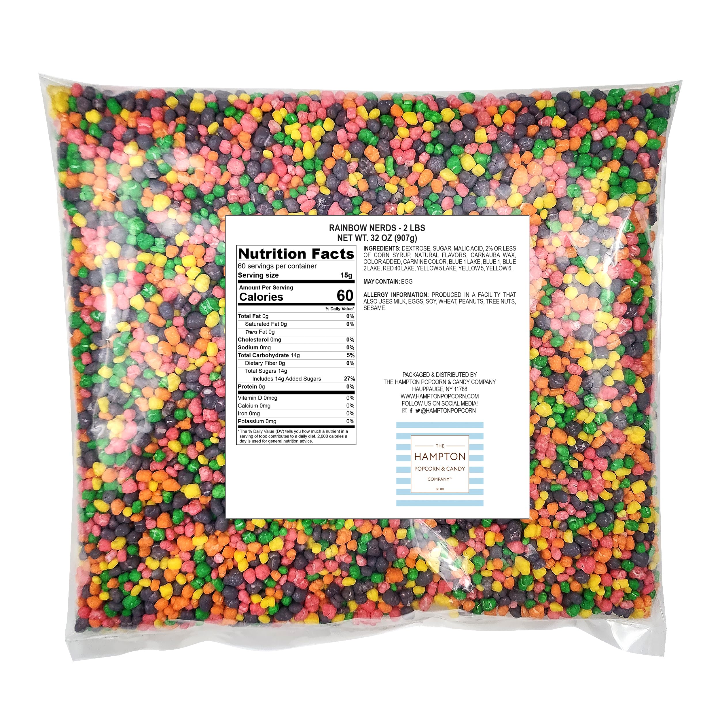 The Hampton Popcorn Company close-up of candy texture highlighting crunchy bite