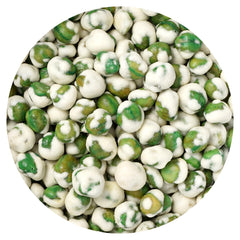 Hampton Distribution front packaging of wasabi peas showing brand and bulk bag benefit