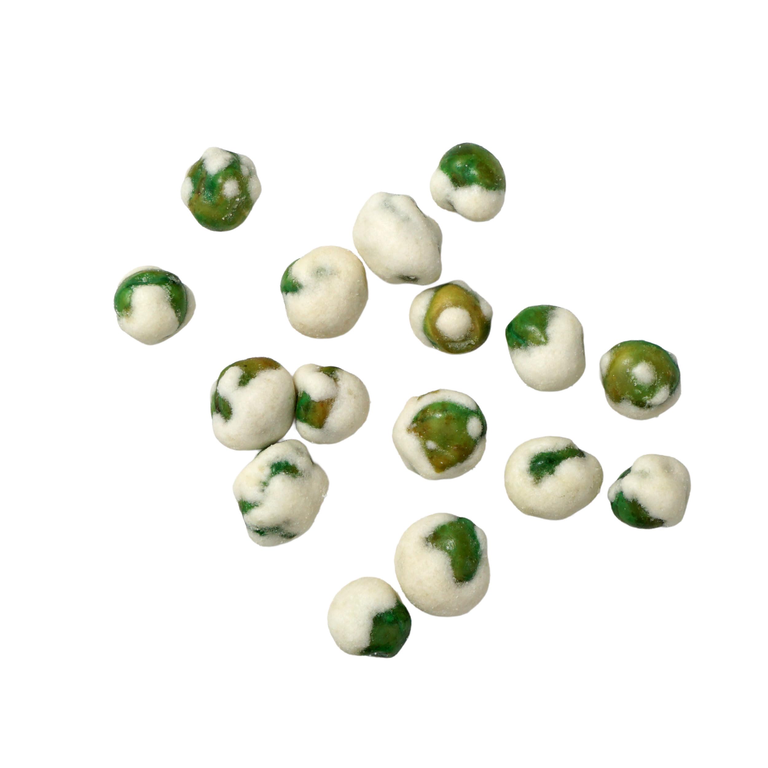 Bowl of Hampton Distribution wasabi peas served at a party highlighting shareable snack