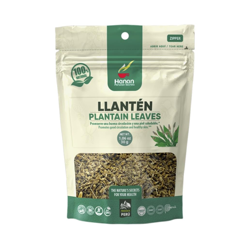 Hanan Llanten front pouch showing resealable packaging and weight