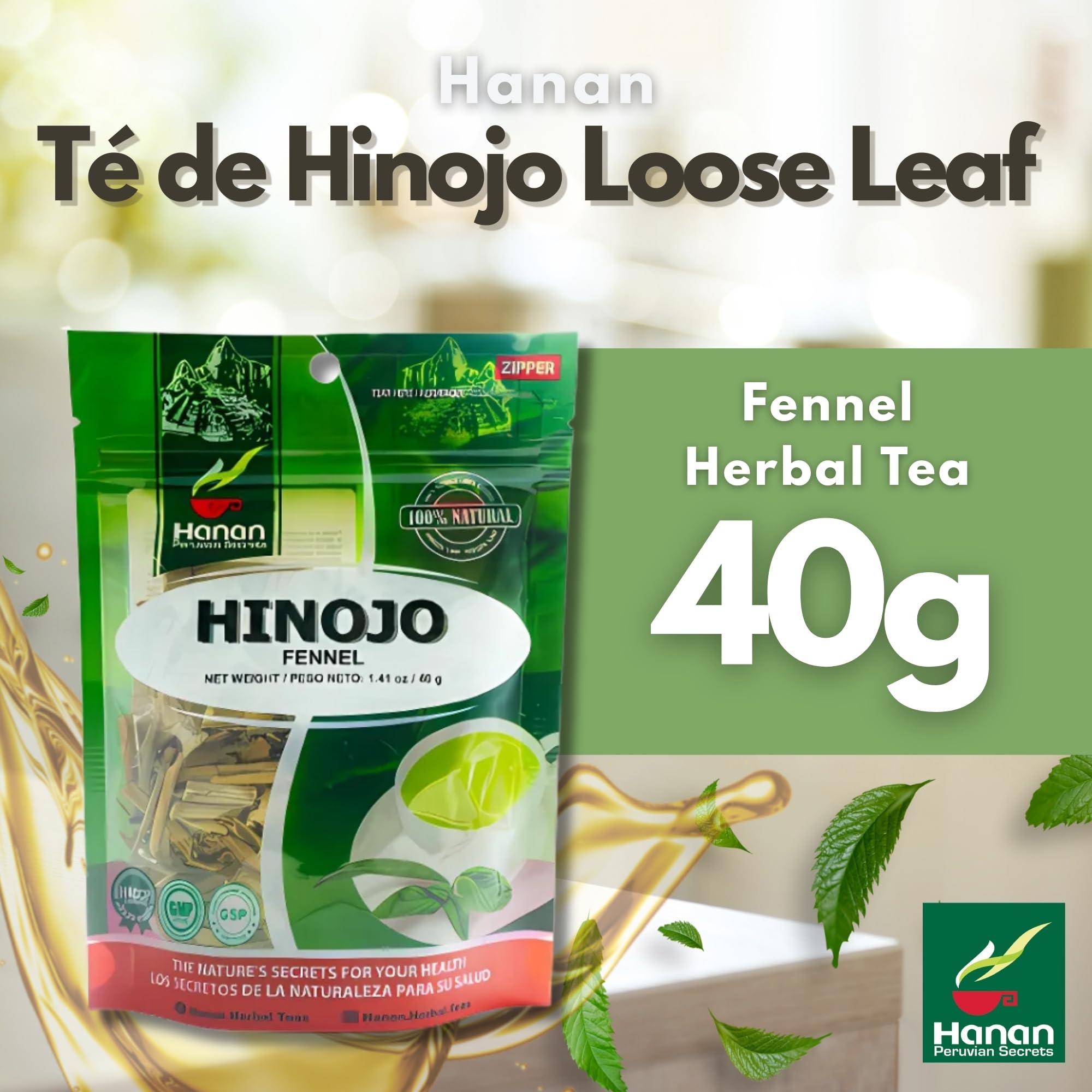 HANAN PERUVIAN SECRETS close-up of loose fennel leaves highlighting texture and aroma