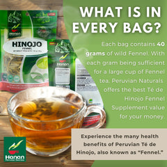 HANAN PERUVIAN SECRETS iced fennel tea in glass for refreshing daypart choices