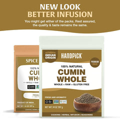 HANDPICK close-up cumin seed texture highlighting fresh aroma benefit