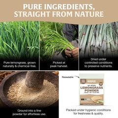 HANDPICK lemongrass powder sprinkled into soup enhancing aromatic flavor