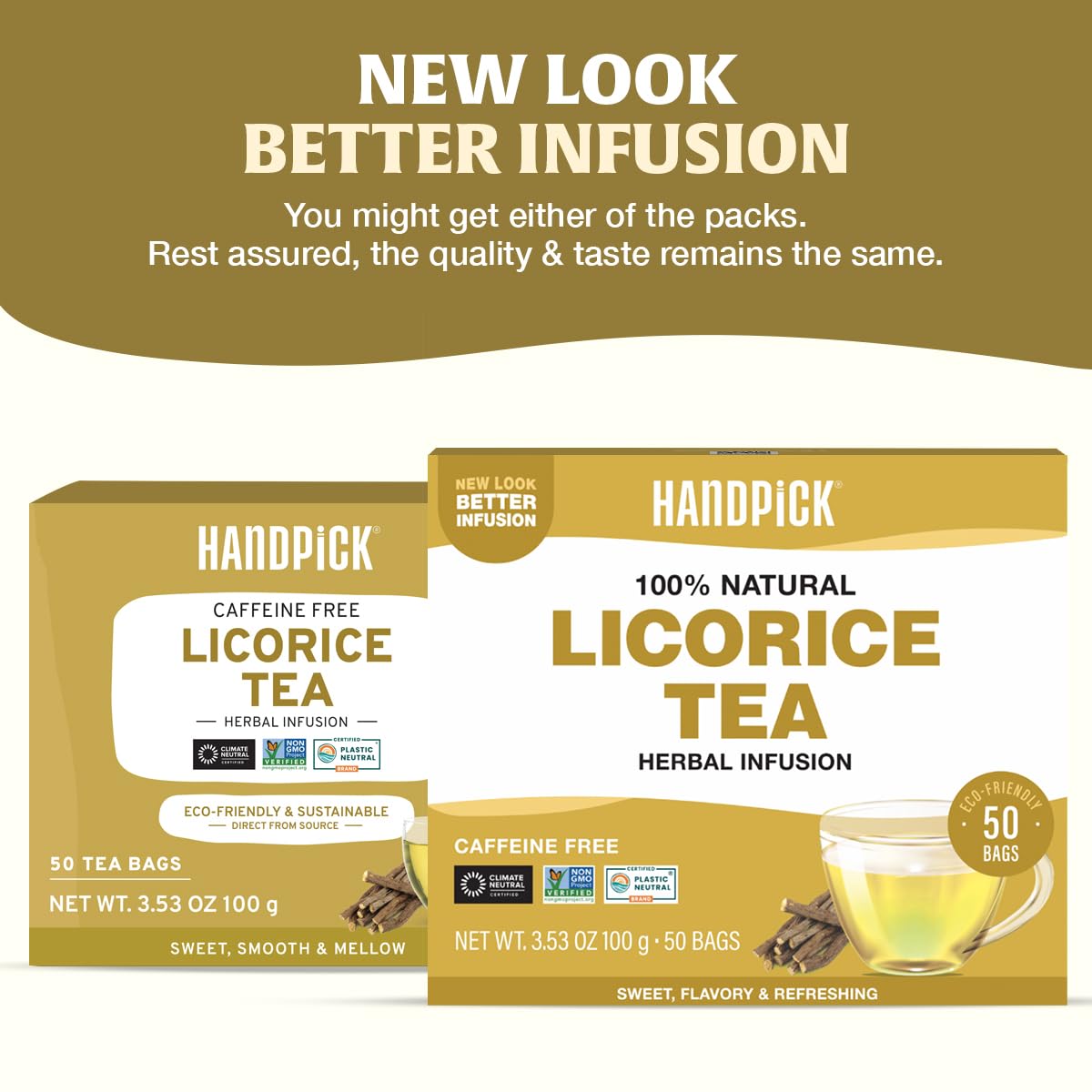 HANDPICK close-up of licorice root and spices highlighting natural ingredients and aroma