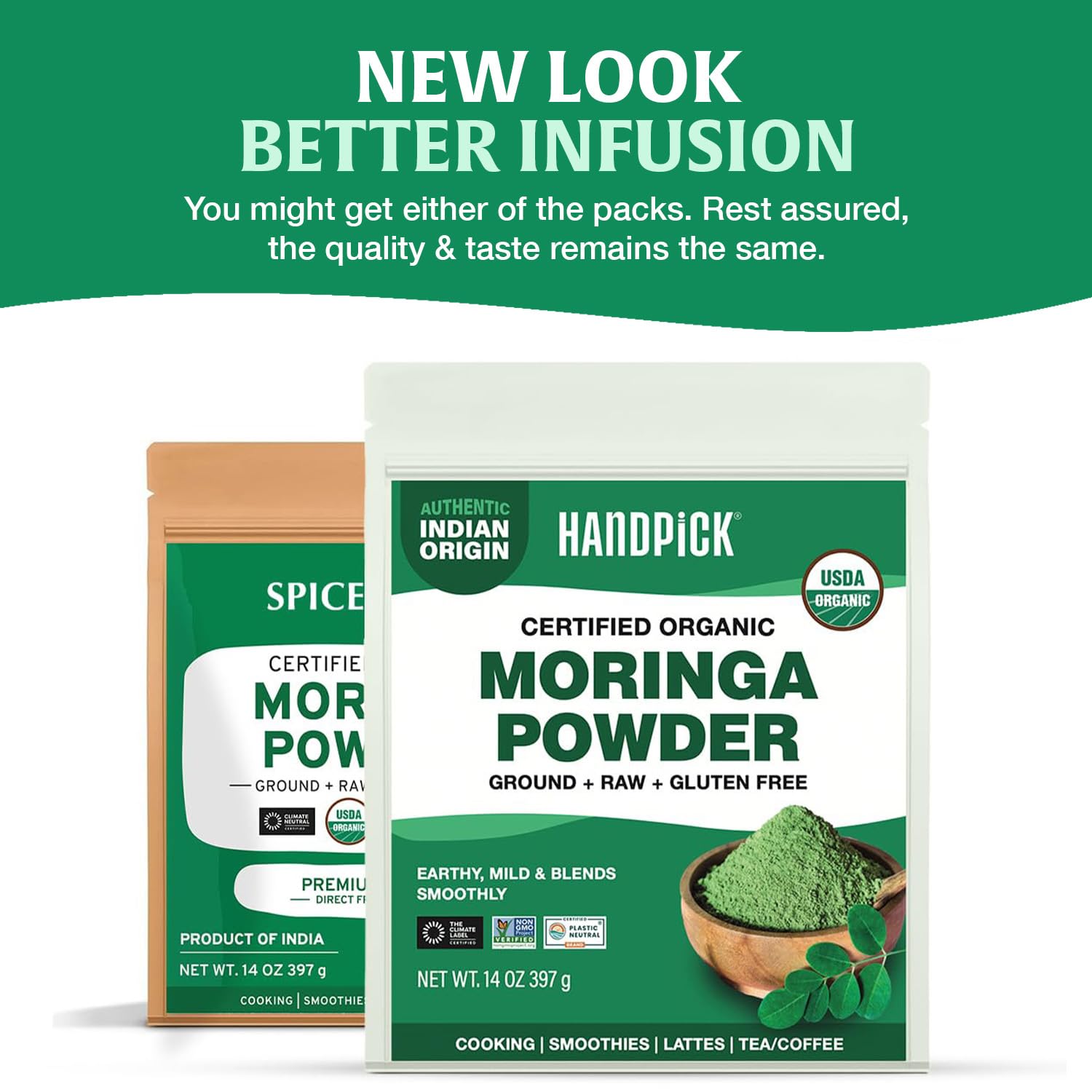 HANDPICK moringa in a kitchen setup showing everyday use and convenience