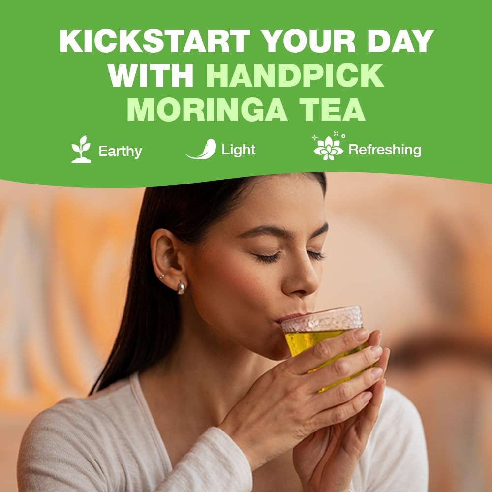 HANDPICK open box with neatly stacked tea bags demonstrating travel-ready convenience