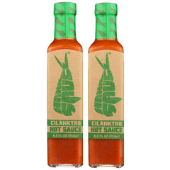 Hank Sauce Cilanktro front bottle showing label and mild garlic-cilantro flavor benefit