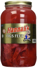 Hannah's front view of gallon jar showing contents and clear label for easy serving