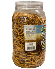 Hanover spelt pretzels close-up of crunchy texture highlighting whole-grain spelt goodness