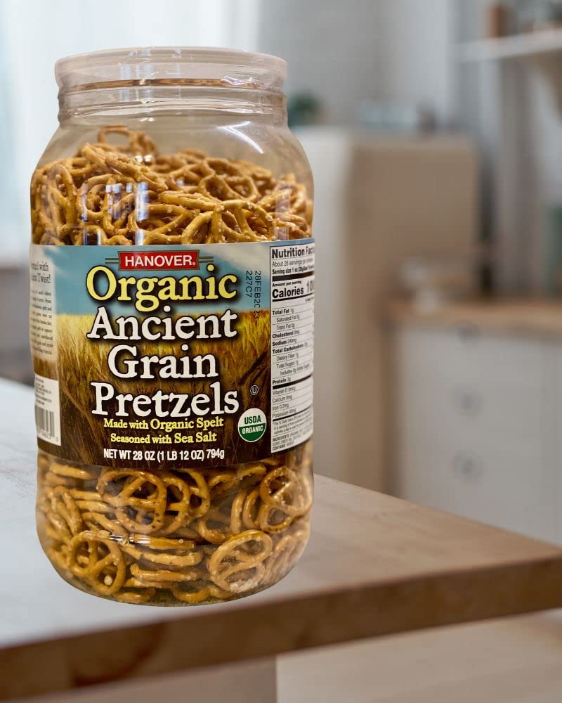 Hanover spelt pretzels arranged on charcuterie board for entertaining and sharing advantage