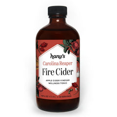 Hany's bottle front view showing label and glass bottle, highlighting bold flavor