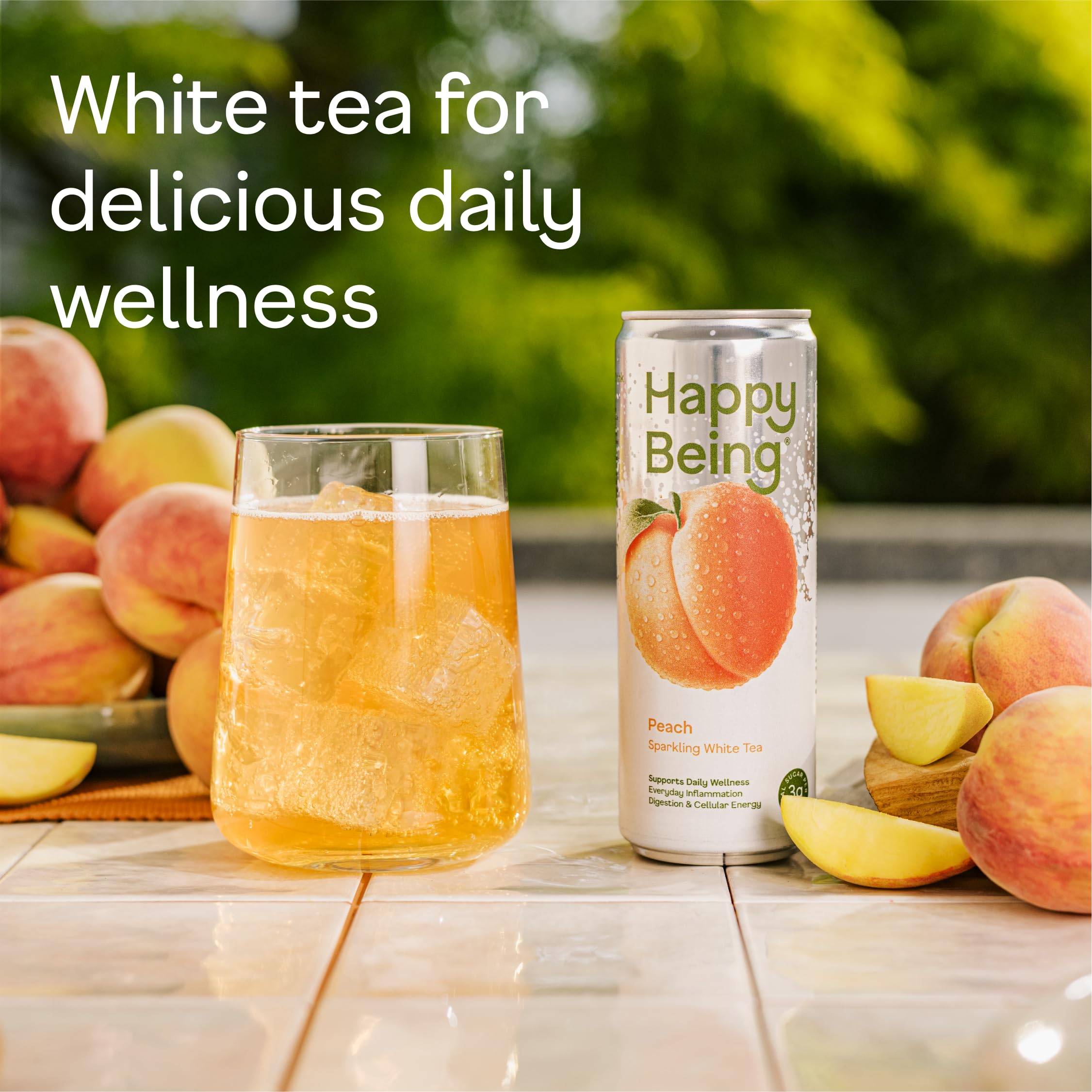 happy being close-up label detail highlighting natural ingredients and pure flavor