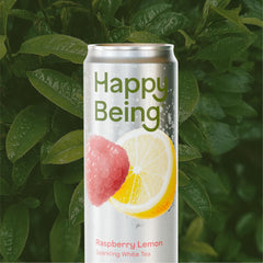 happy being pouring into glass to show color and fizz benefit: refreshing pour demonstration