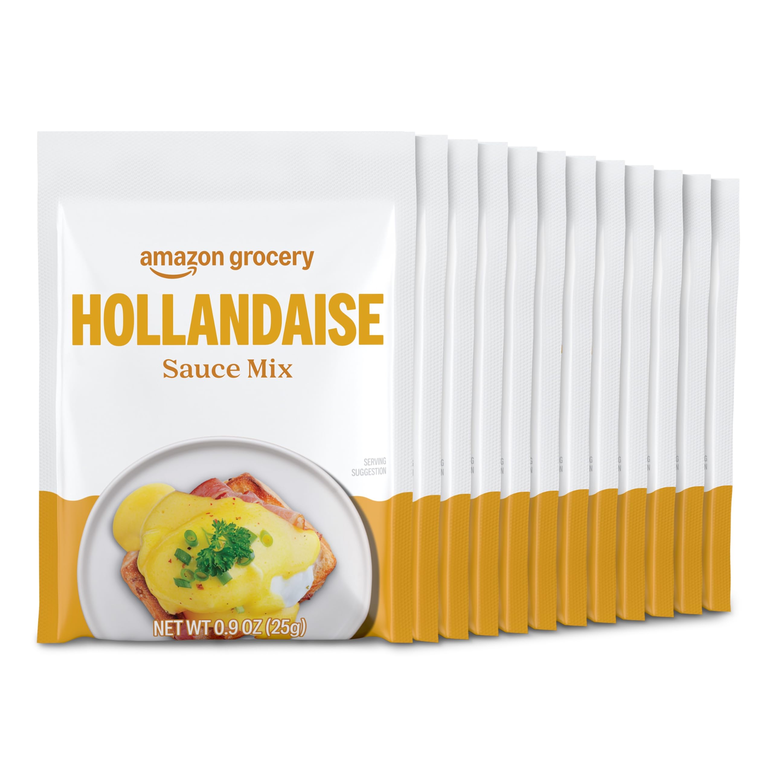 Happy Belly front packaging showing pack of twelve packets and quick-prep benefit