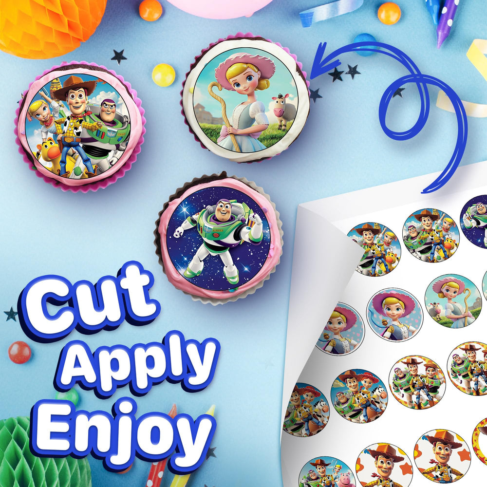 HAPPY CHOICES close-up of wafer paper print clarity and vibrant colors for visual appeal