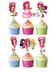 HAPPY CHOICES front packaging showing 24 pink cupcake toppers and clear count benefit