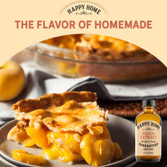 Happy Home pouring drops of peach flavor into bowl, precise control for recipes