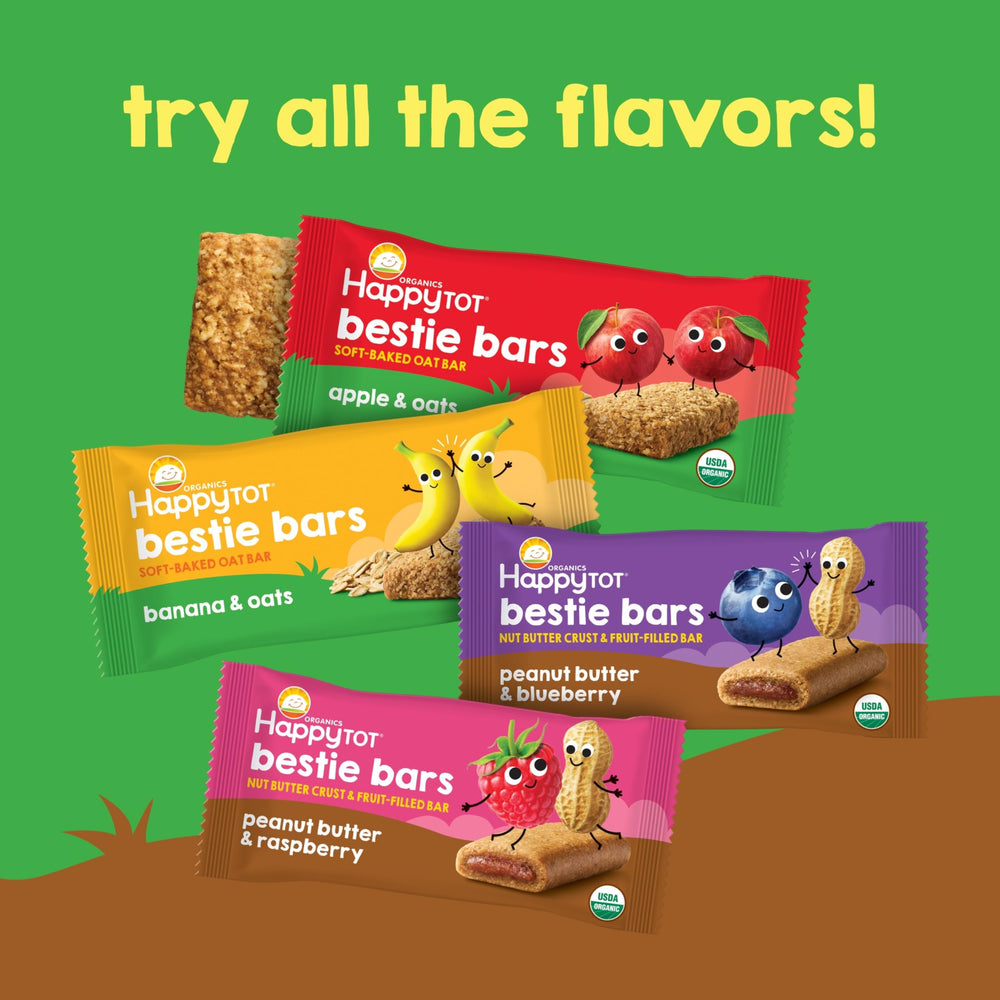 HAPPYTOT bar inside a lunchbox illustrating portability and quick snack option