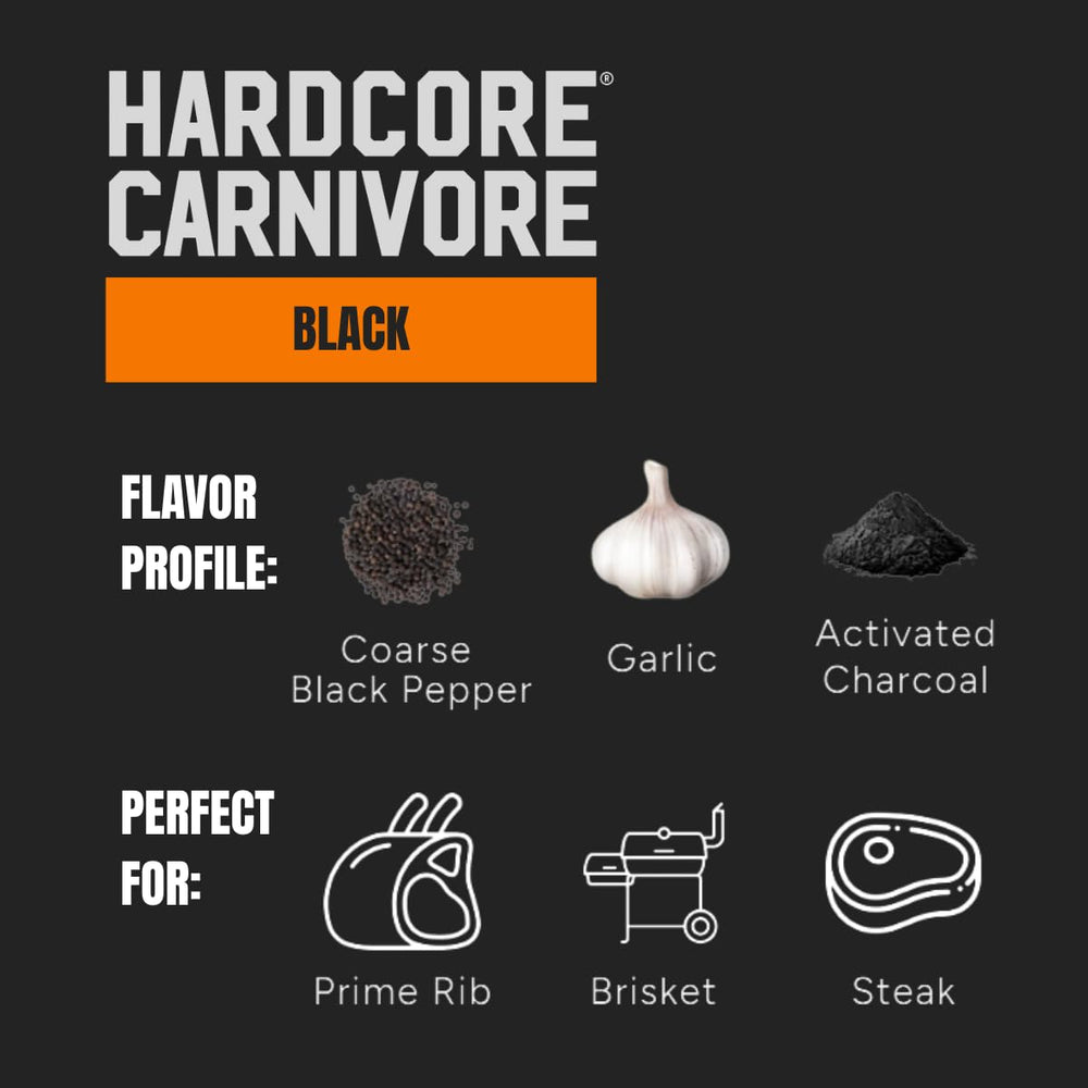Hardcore Carnivore label close-up highlighting Jess Pryles branding and origin