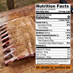 Hardcore Carnivore rub applied to venison steak enhancing savory bark formation