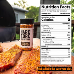 Hardcore Carnivore shaker top closeup showing easy dispensing benefit